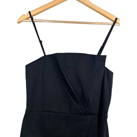 Lulus Dress Size M Black Drinks On Me Sleeveless Pleated Bodycon Sheath Stretch - Picture 7 of 13